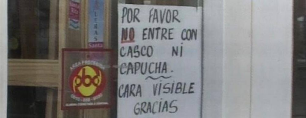 V.G.G�lvez: comercios restringen ingresos por los robos