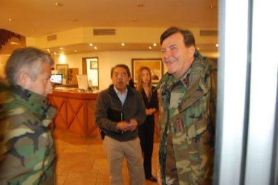 Milani, en Santa Rosa, sin hacer declaraciones