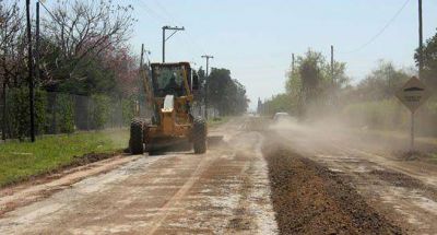 Bonfatti recorre obras de pavimentaci�n