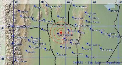 Se registr� un leve sismo en cercan�as de Las Quijadas