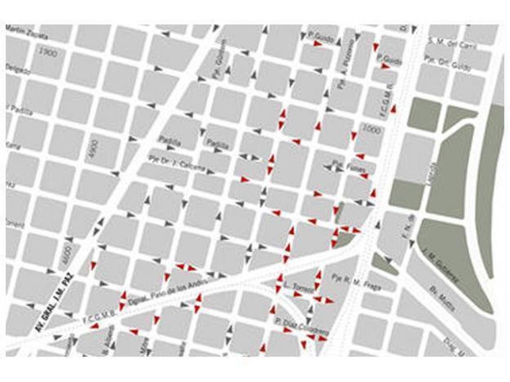 Nuevos sentidos de circulaci�n para las calles de Barrio San Roque