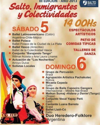 Se viene la tercera edici�n de la Fiesta de los Inmigrantes
