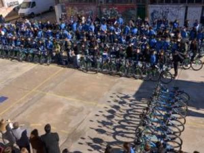 Los alumnos de la Normal Mixta ya tienen sus bicicletas