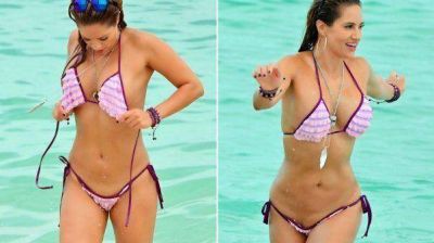 Jennifer Nicole Lee casi queda al descubierto