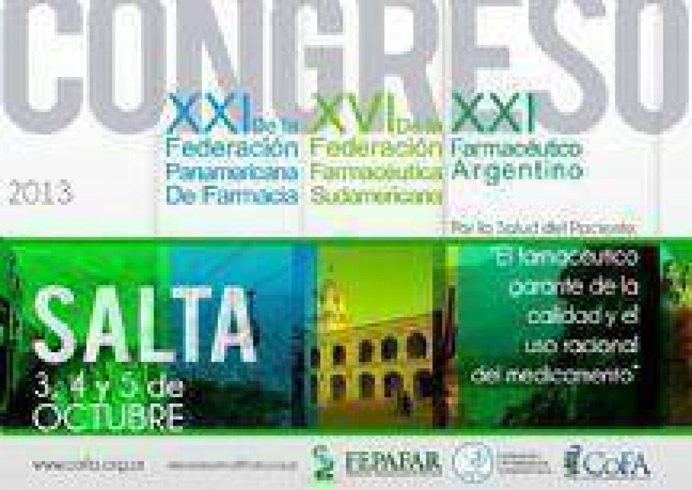 Salta es sede del XXI Congreso Farmacutico Argentino