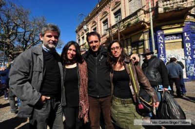 Filmus y Cabandi� se re�nen con los vecinos de La Boca