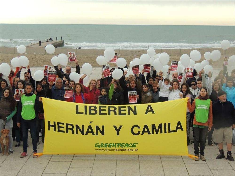 Greenpeace: Pidieron en Mar del Plata por la liberaci�n de los activistas