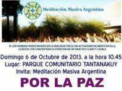 Domingo 6 de octubre: 3ra Meditaci�n Masiva Argentina 2013