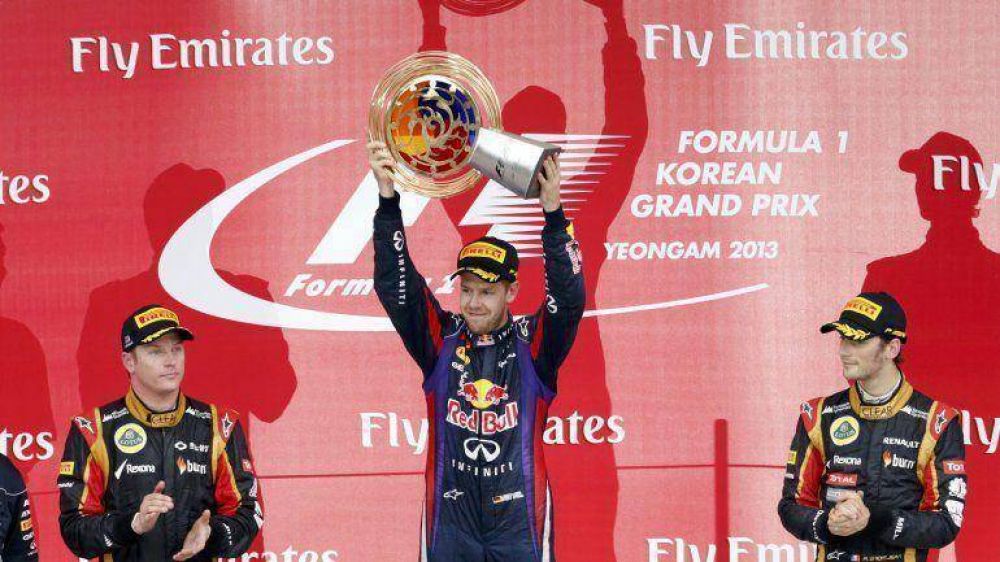 F1: Sebastian Vettel se impuso en el Gran Premio de Corea