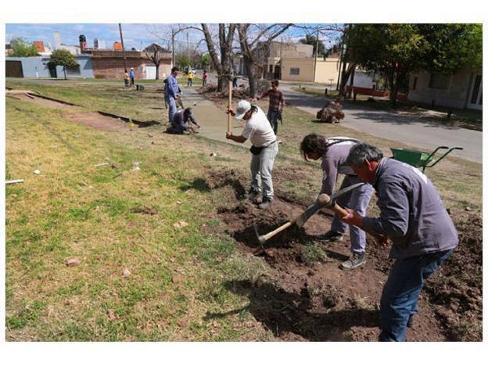 El Municipio construye un nuevo espacio p�blico en barrio Uni�n y Trabajo