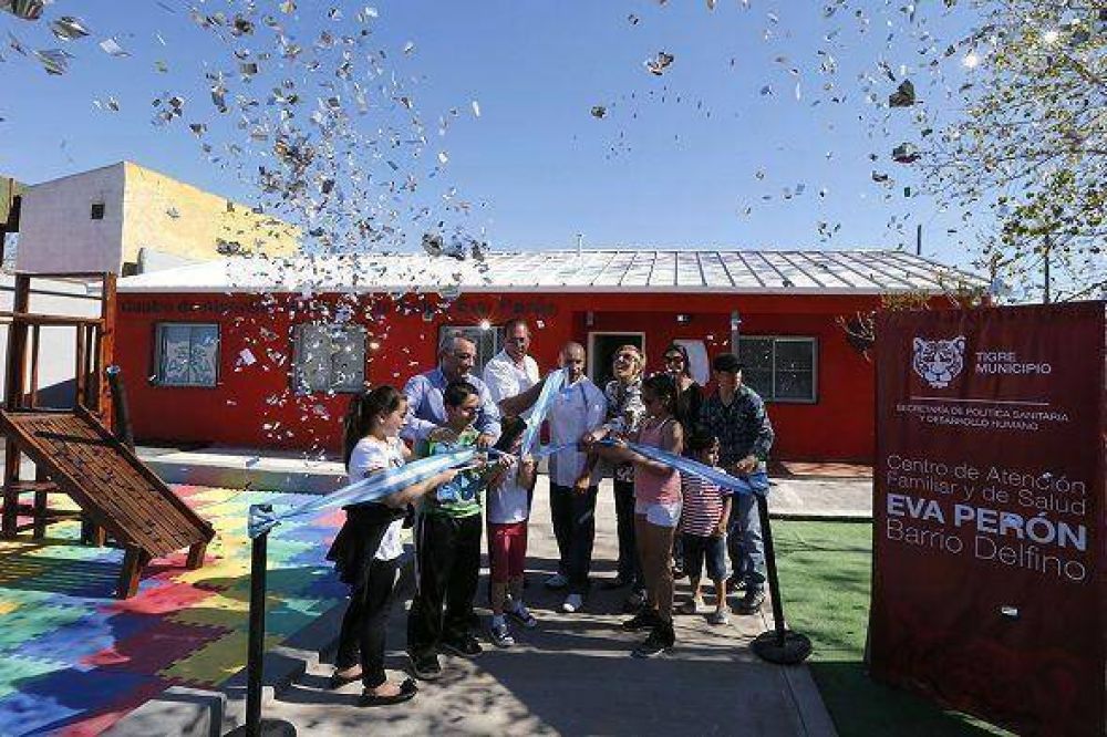 Tigre inaugur� un centro de salud para el barrio Delfino en Pacheco