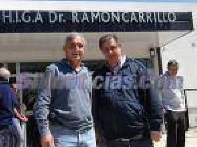 Collia y Alejandre participaron de una jornada solidaria en el hospital Carrillo