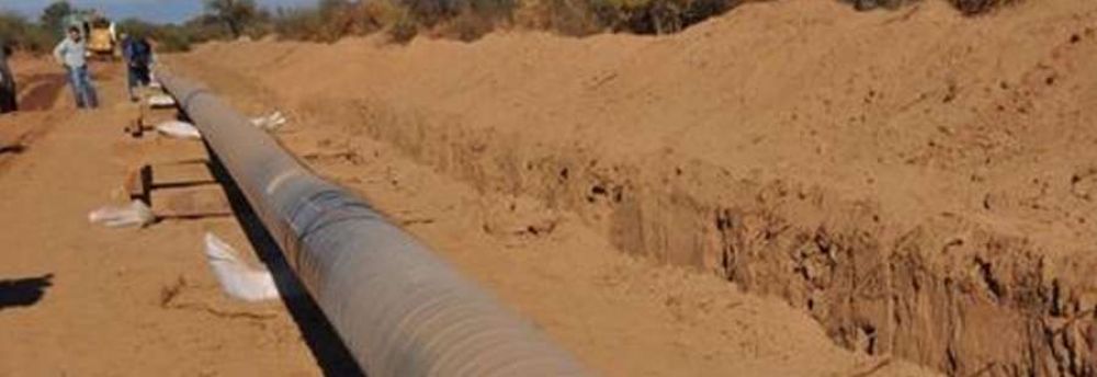Comienza la obra del gasoducto entre Casa de Piedra y Chilecito