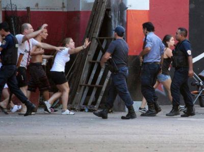 Procesado por balear a un polic�a el d�a en que el cl�sico fue suspendido