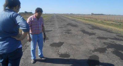 Reclamo por el estado de la Ruta 15