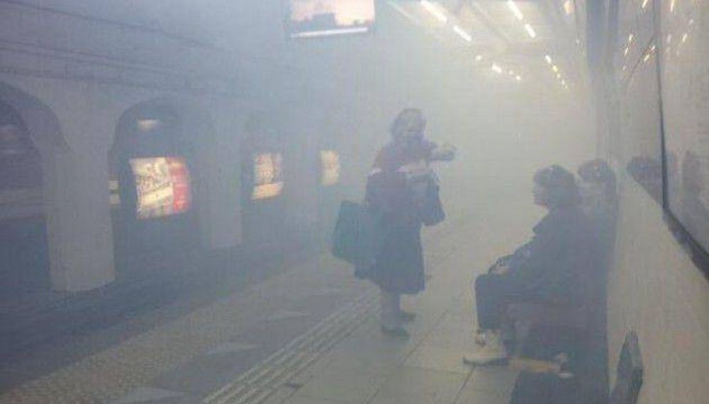Principio de incendio en la l�nea B
