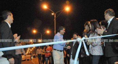 Barranqueras celebr� la repavimentaci�n de la avenida San Mart�n