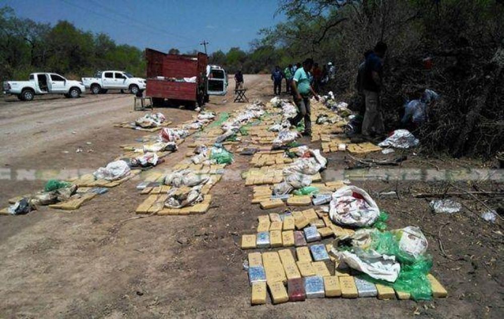 M�s de 1.700 kilos de marihuana los incautados en operativo del interfluvio