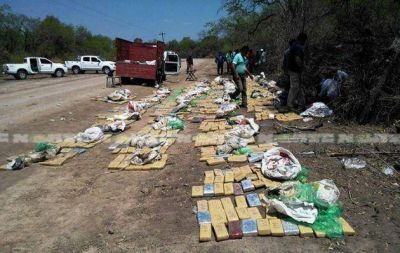 M�s de 1.700 kilos de marihuana los incautados en operativo del interfluvio