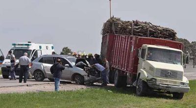 M�ltiple colisi�n en el Acceso Sur a Puertos