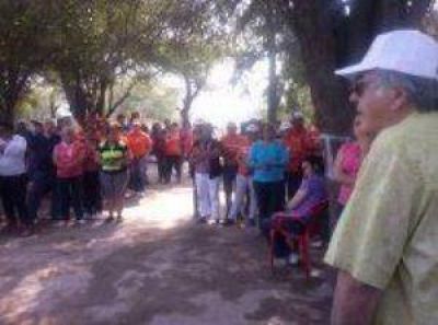 Luis Barrionuevo visit� Capay�n y critic� al gobierno de Corpacci
