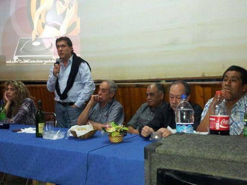 PALLARES HOMENAJEO A PERON INAUGURANDO LOCAL PARTIDARIO Y LUEGO EN UNA CENA EN VALENTIN ALSINA