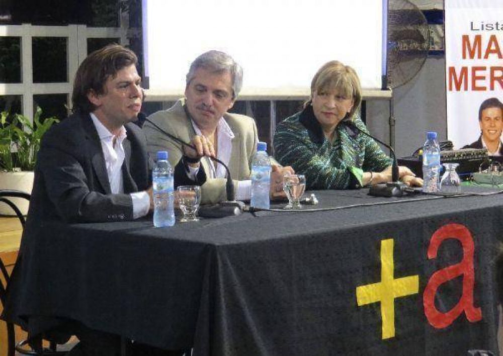 Alberto Fern�ndez y Gabriel Mercuri juntos