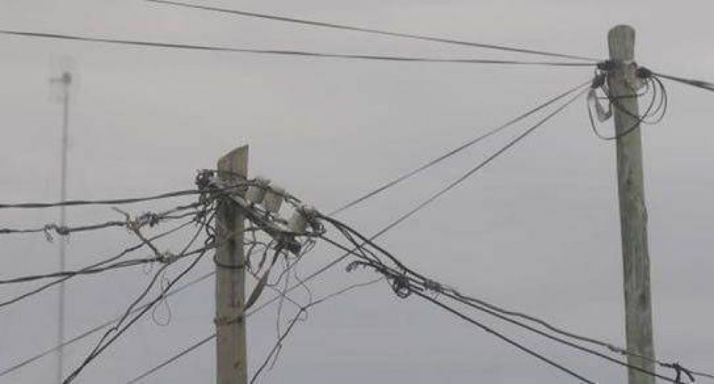 Corte de energ�a en barrio Candioti