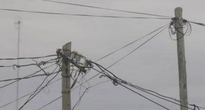 Corte de energ�a en barrio Candioti