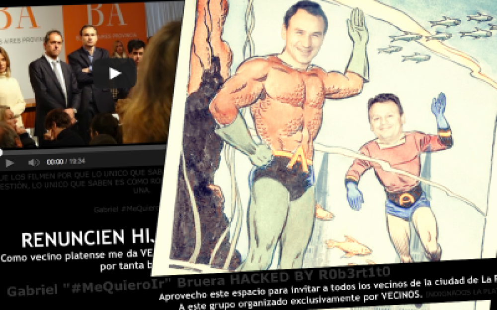 La Plata: Hackearon la web de Gabriel Bruera
