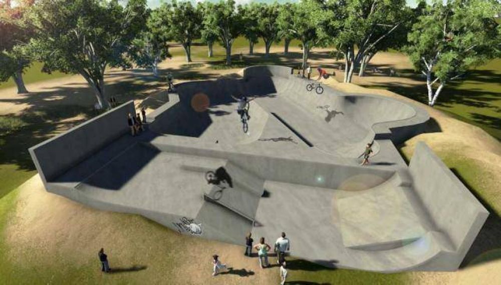 Habr� pistas de �skate� y bicis en el futuro parque Kempes