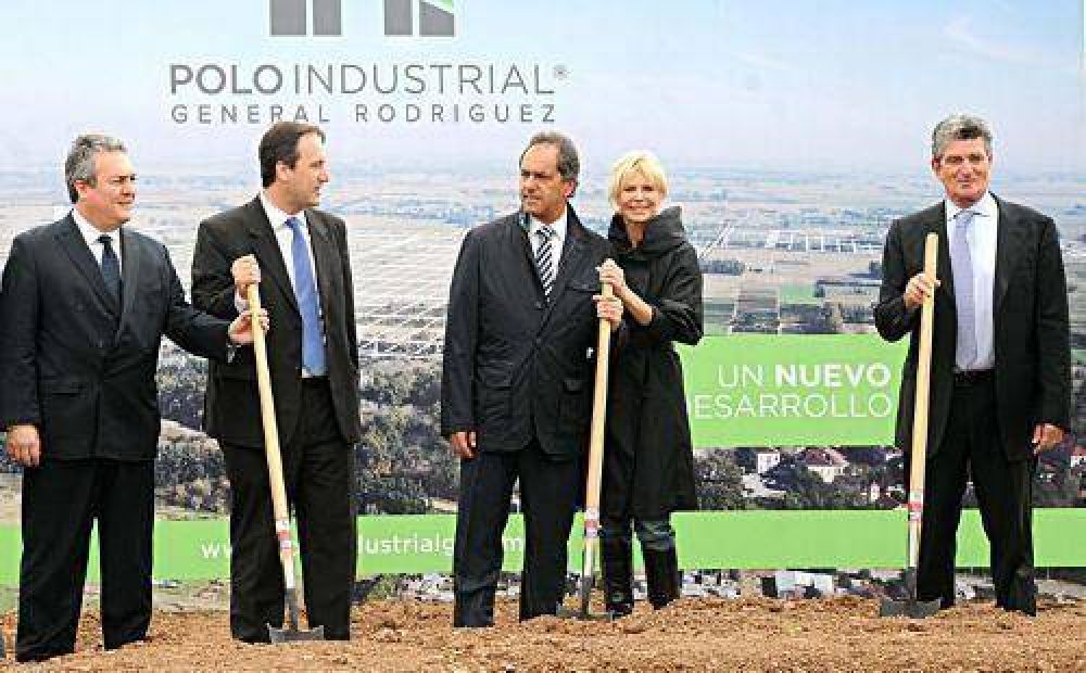 Scioli y Anghileri presentaron el nuevo Polo Industrial de General Rodriguez