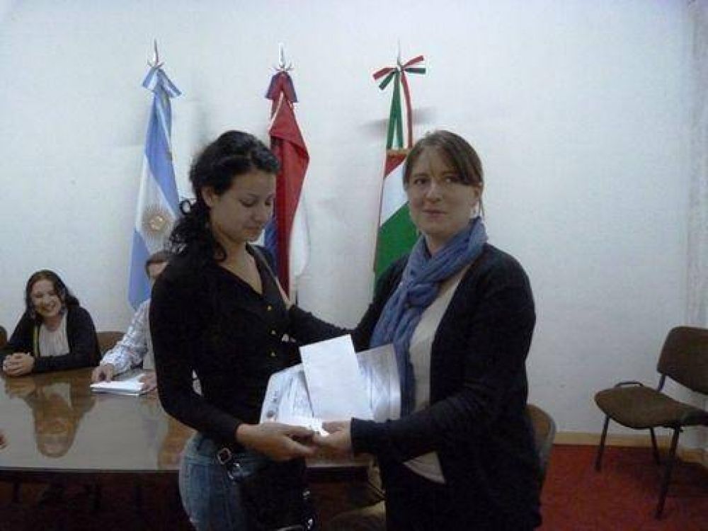 Entregaron subsidios a emprendedores por 12.500 pesos