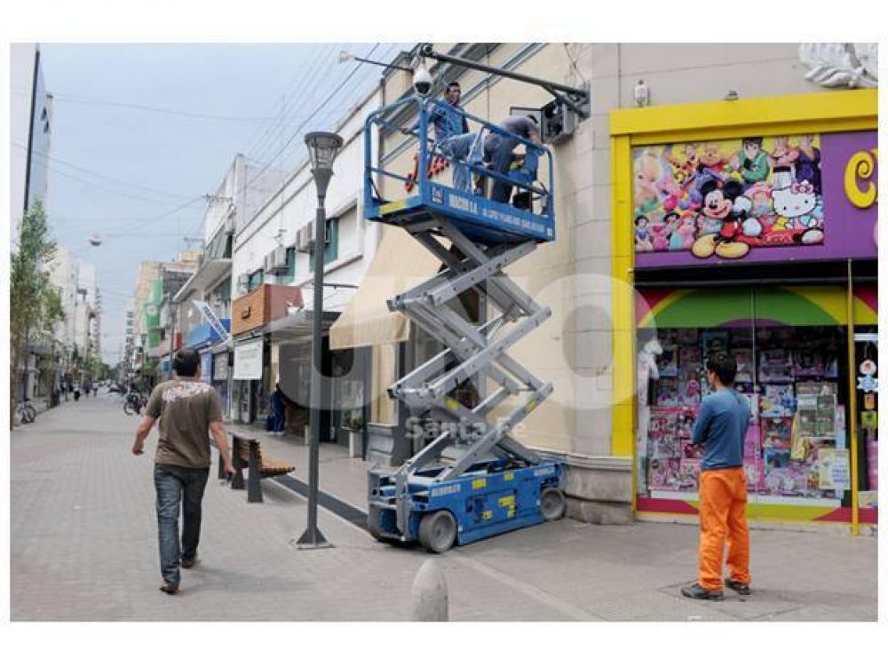 Peatonal Norte: instalan m�s de 20 c�maras en 400 metros
