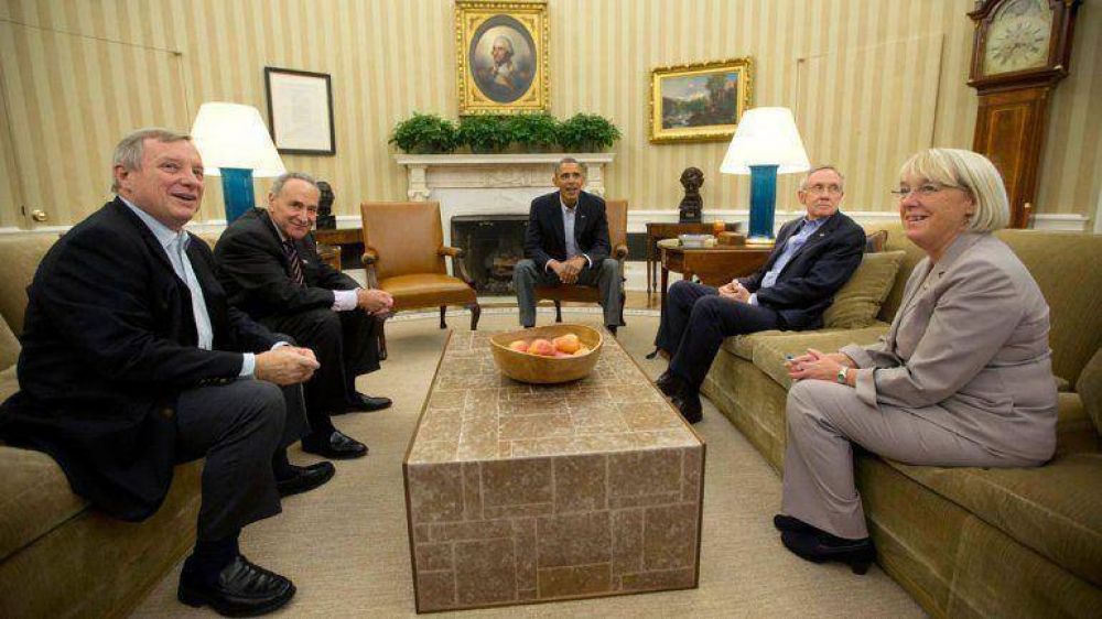 Obama y legisladores dem�cratas trazan una nueva estrategia para elevar el tope de deuda