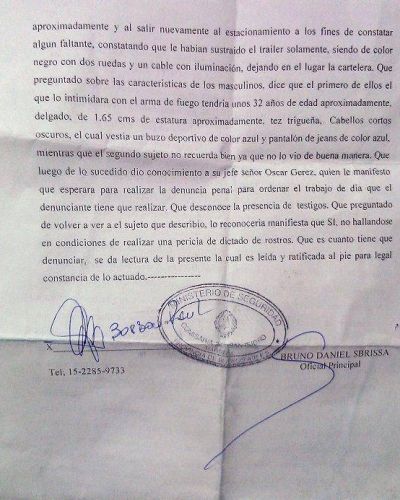 Violento robo en el local de la suegra de Massa en San Isidro