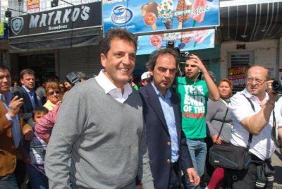 Massa recorri� la Peatonal de Berazategui 