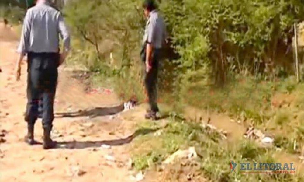 Goya: hallaron un feto flotando en un zanj�n frente a un basural