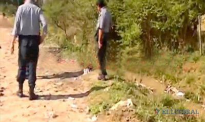 Goya: hallaron un feto flotando en un zanj�n frente a un basural