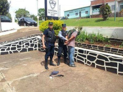 La polic�a local detuvo a un brasilero que andaba armado 