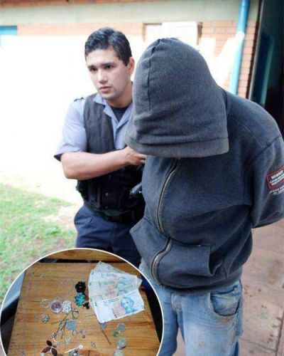 Detuvieron a un sujeto cuando hu�a con joyas robadas de una vivienda