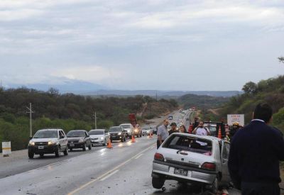 Una mujer sufri� m�ltiples fracturas tras un accidente en la "Cuesta del 25"