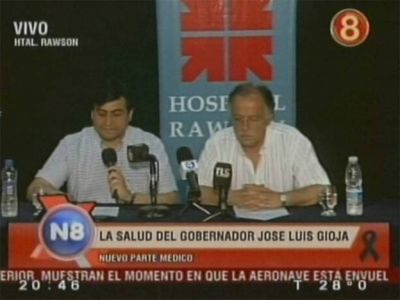 Gioja estable: le sacaron un drenaje y evaluan cambiar los antibi�ticos