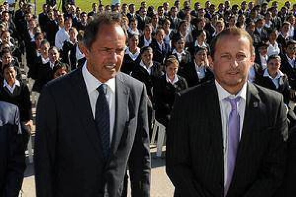 Scioli anticip� que "seguramente" hablar� con Insaurralde sobre el video de Cabandi�
