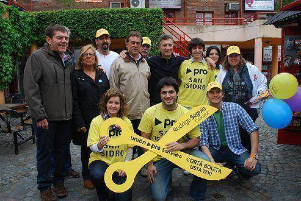 Macri acompa a los candidatos de San Isidro