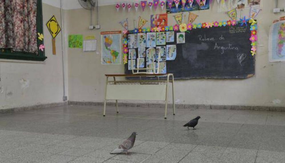 Sin clases en el Carb� y hacen planes para erradicar las palomas