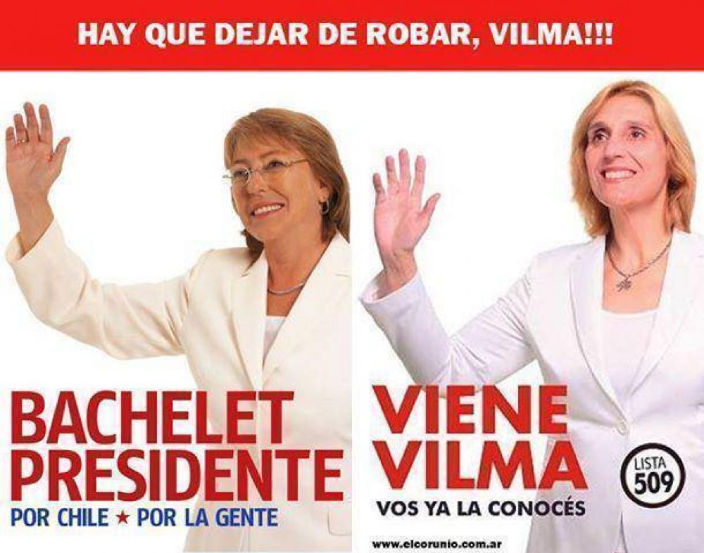 Vilma, pagale el copyright a Bachelet.