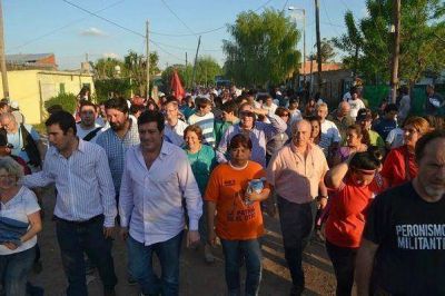 Mariotto visit� San Miguel para respaldar a los candidatos del FpV