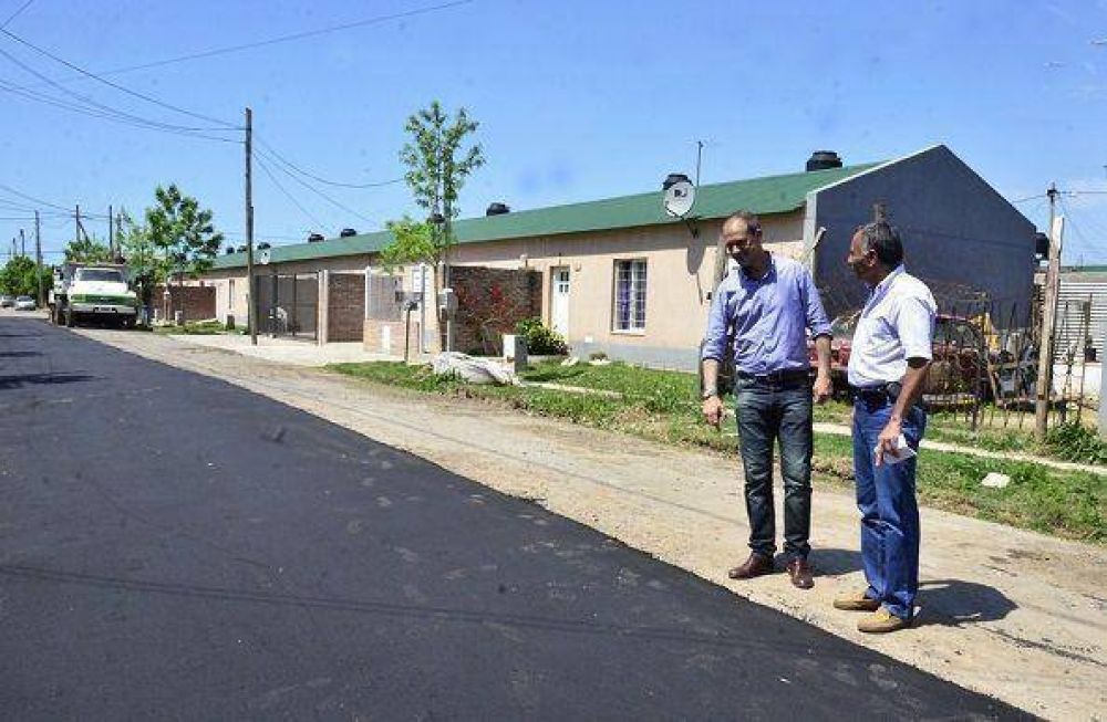 San Fernando: Realizan trabajos de pavimentaci�n para el barrio H�roes de Malvinas