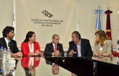 Rodolfo Urtubey se reuni� con el Presidente del Consejo Profesional de Ciencias Econ�micas